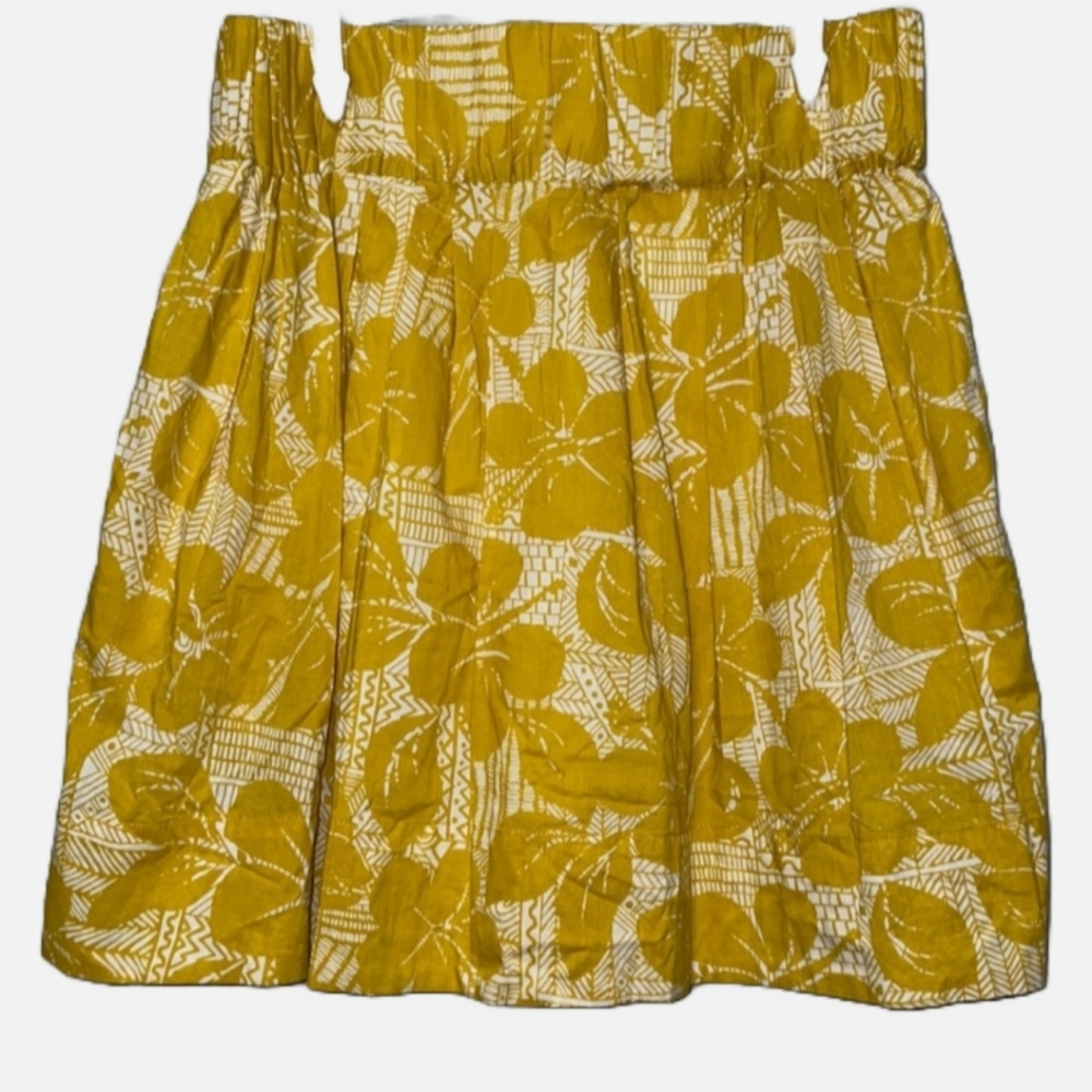 Forever 21 Tropical Floral Pleated Skirt Small
